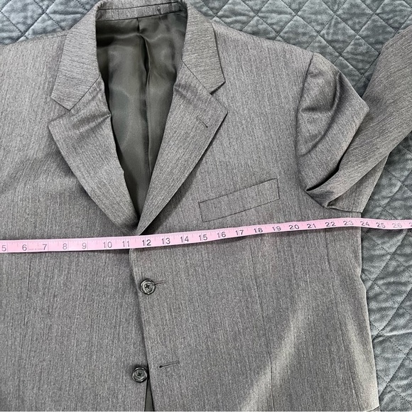 Burberry London Blazer Sport Coat Jacket Men’s 44 Long Wool Gray - Picture 5 of 7